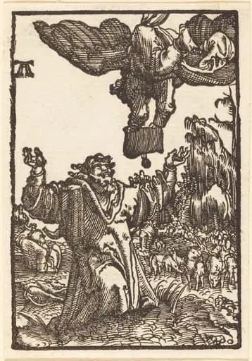 Annunciation to Joachim, by Albrecht Altdorfer