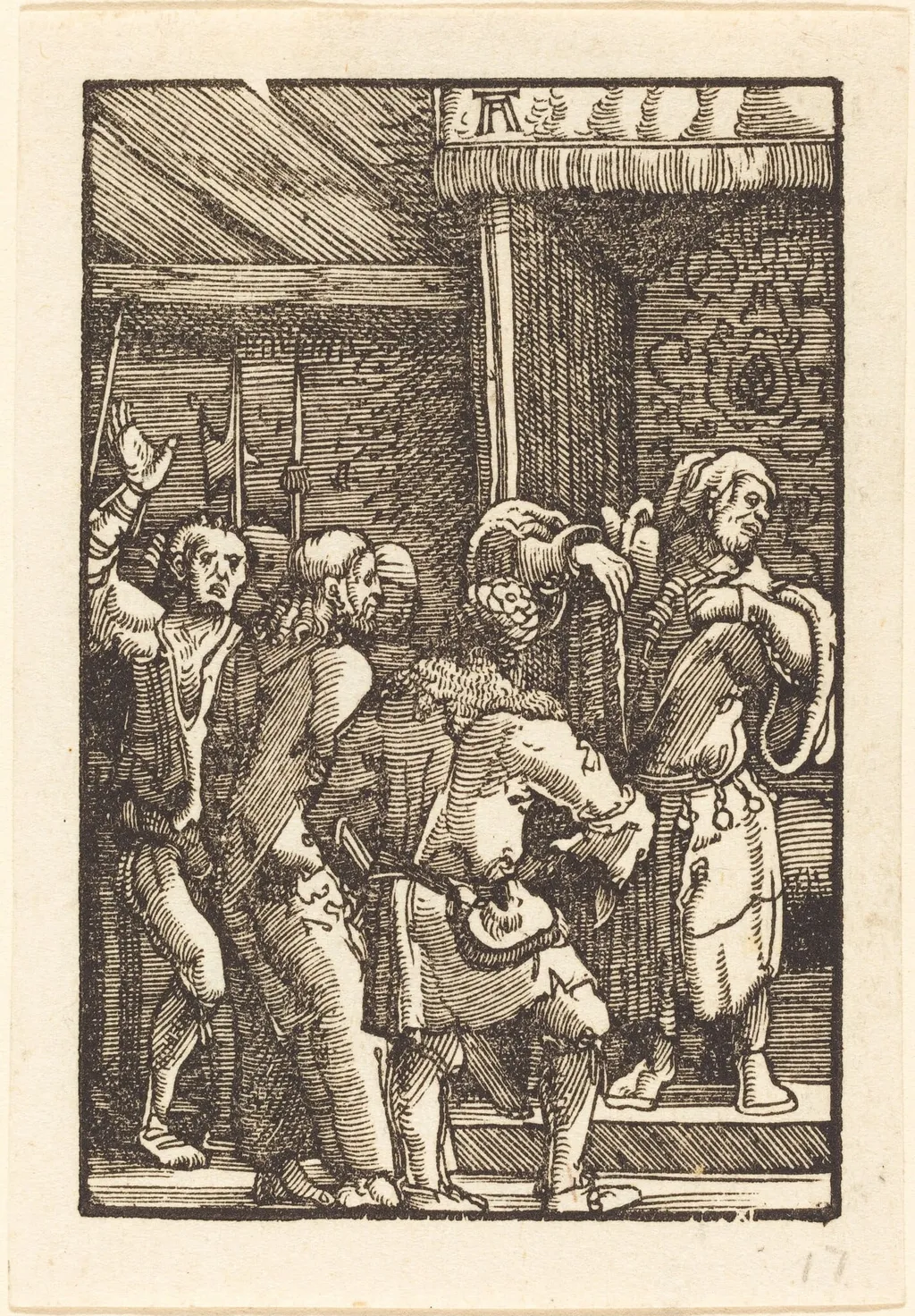 Christ before Caiaphas, by Albrecht Altdorfer, ink, 1513