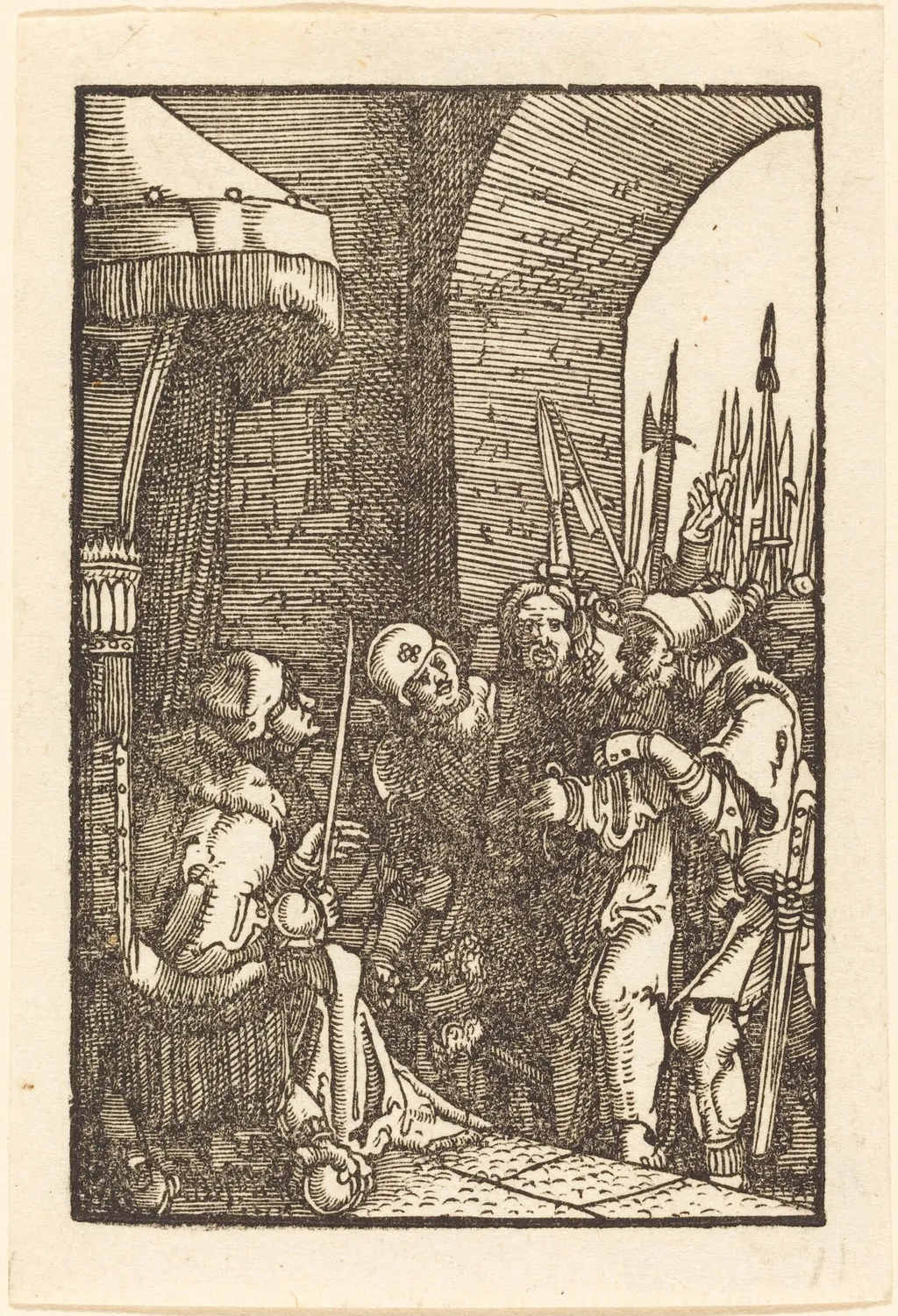 Christ before Pilate, by Albrecht Altdorfer, ink, 1513