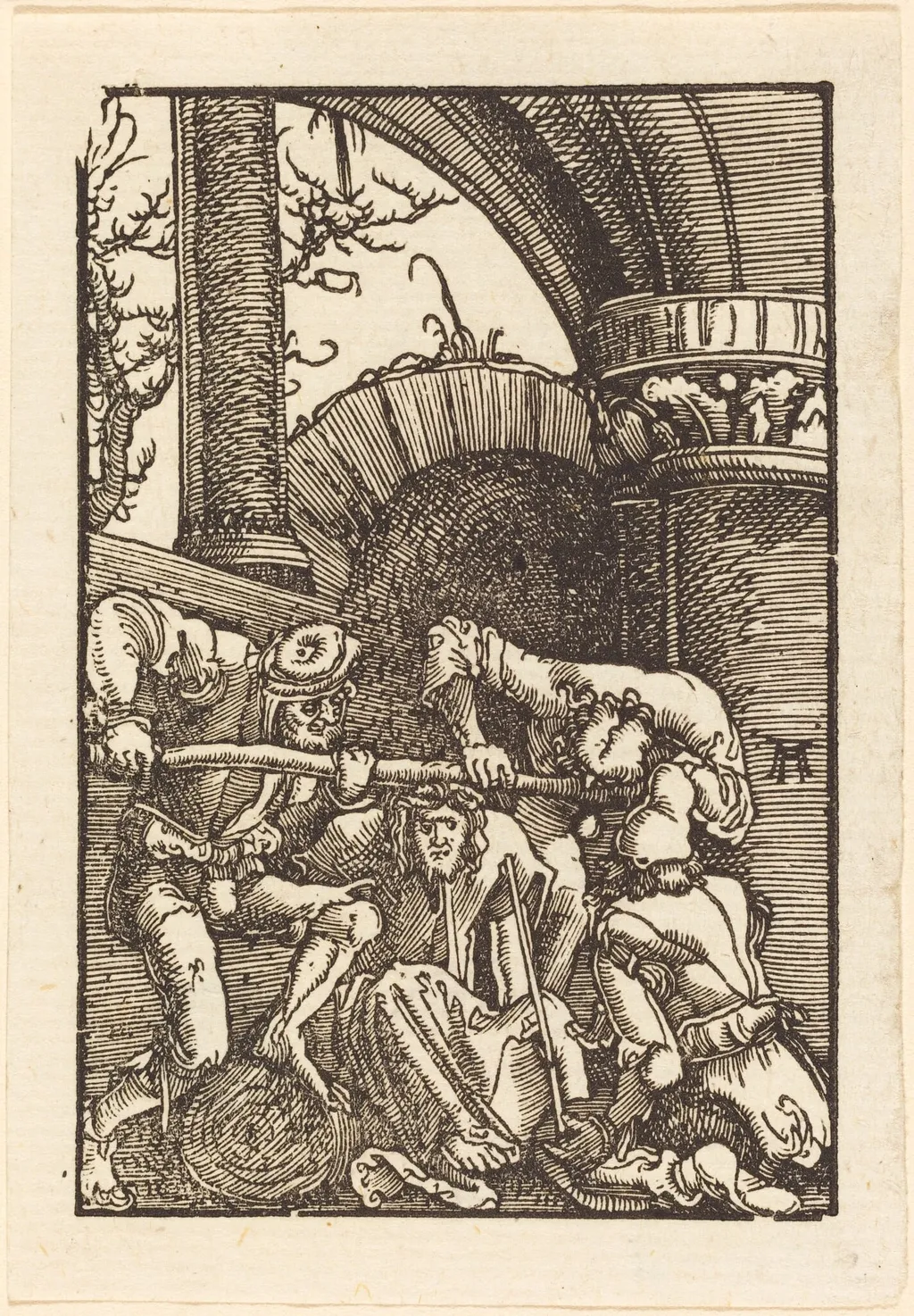 Christ Crowned with Thorns, by Albrecht Altdorfer, ink, 1513