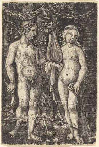 Hercules and a Muse, by Albrecht Altdorfer