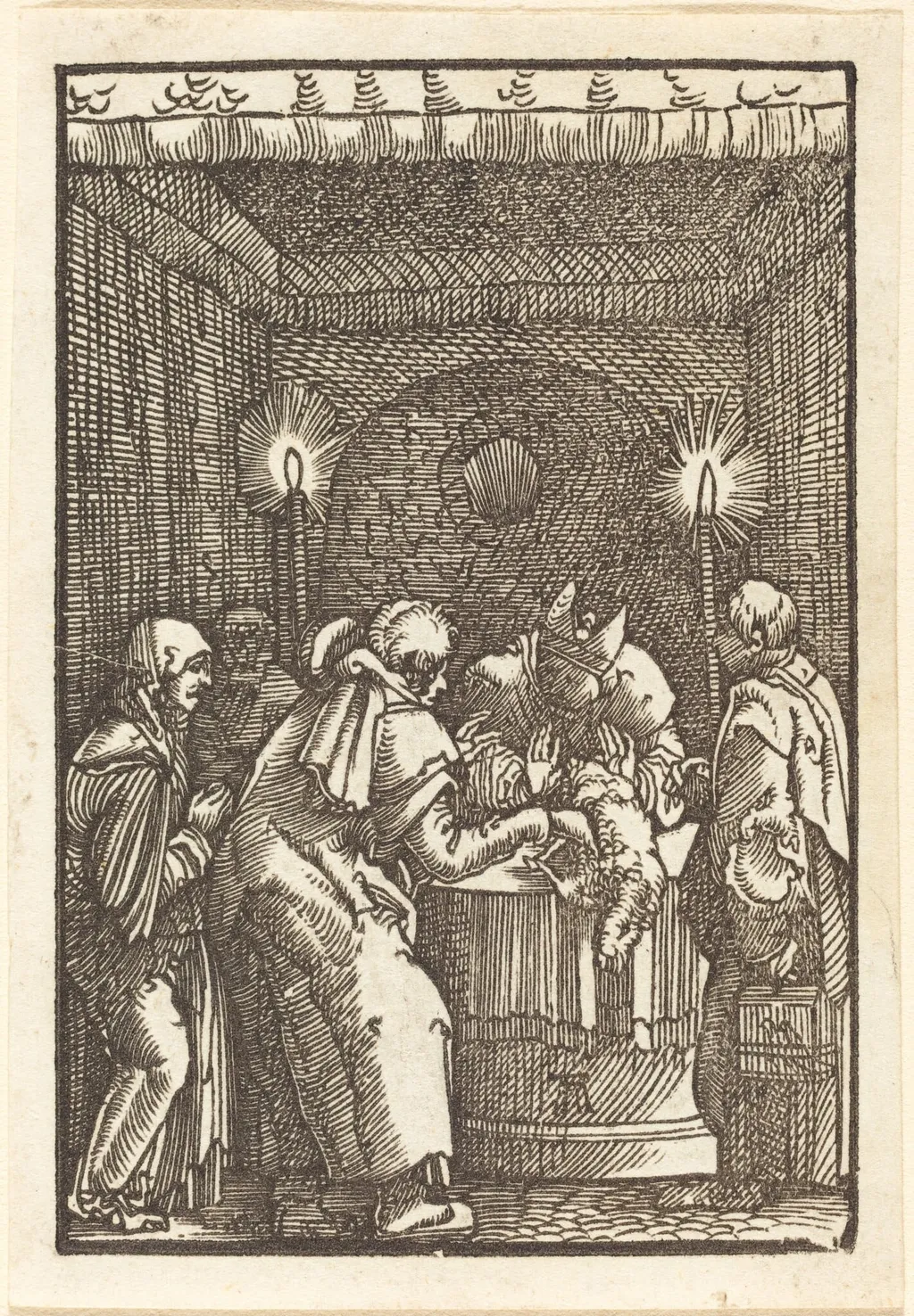 Joachim's Offering Refused, by Albrecht Altdorfer, ink, 1513