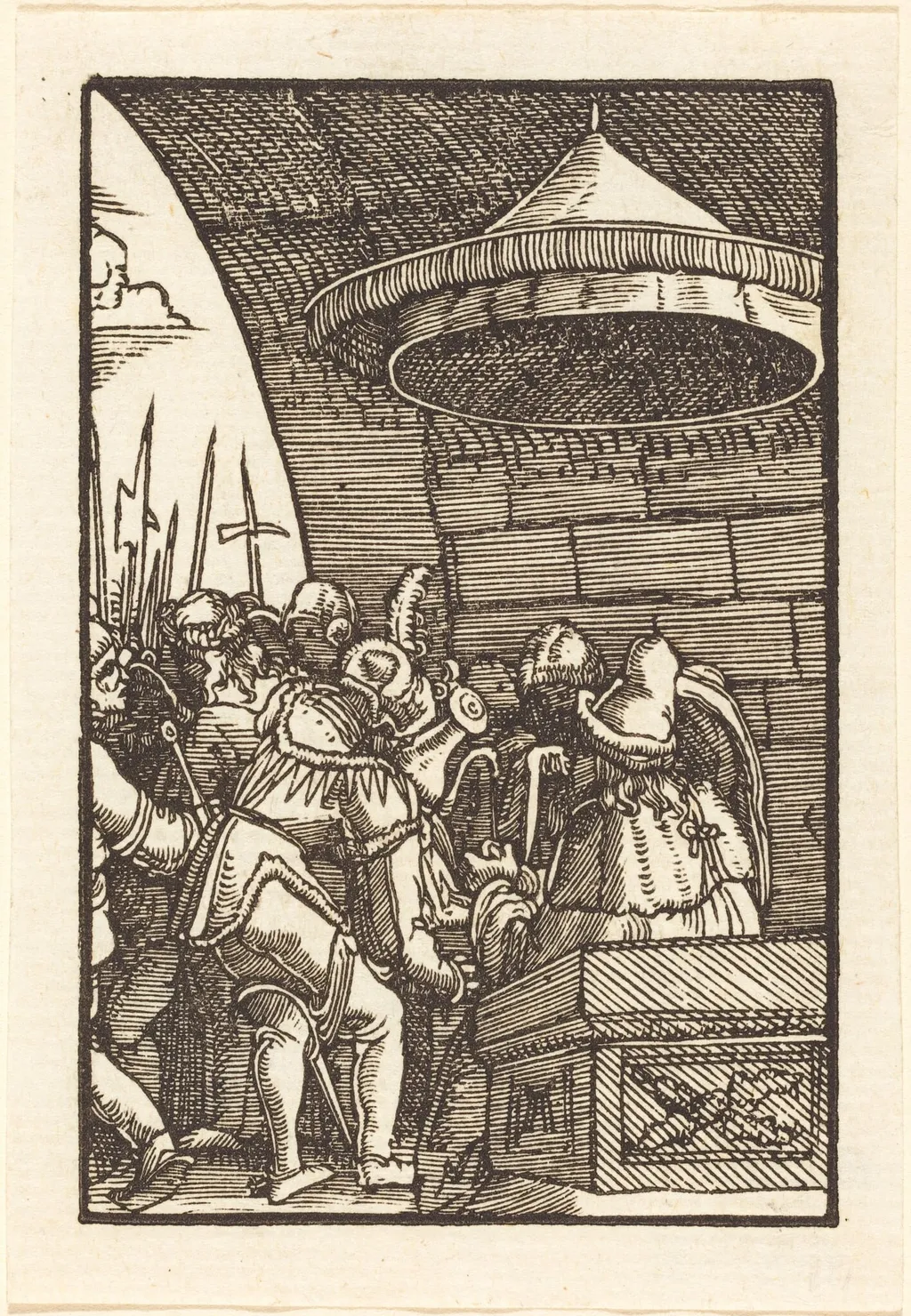 Pilate Washing His Hands, by Albrecht Altdorfer, ink, 1513