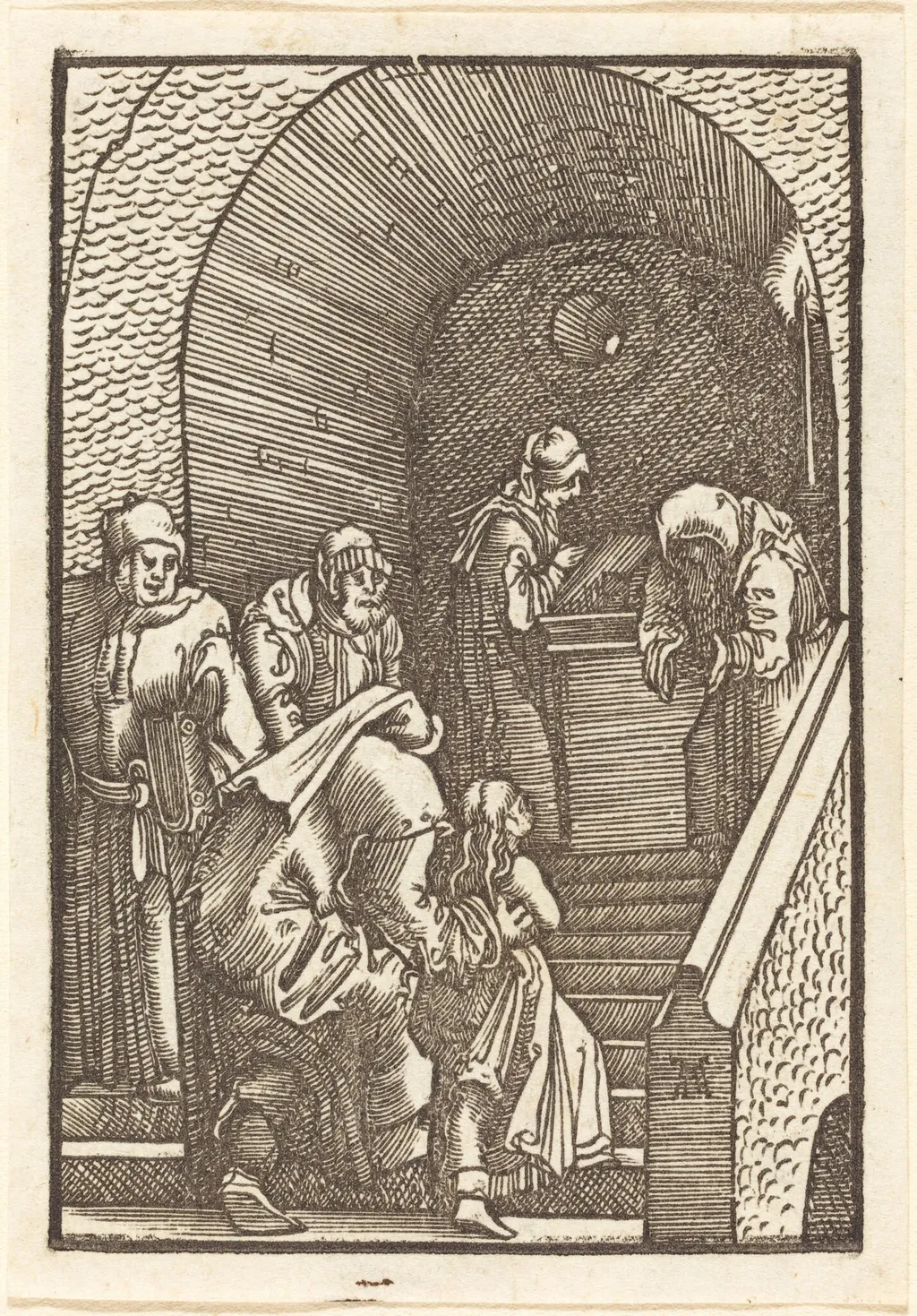 Presentation of the Virgin, by Albrecht Altdorfer, ink, 1513