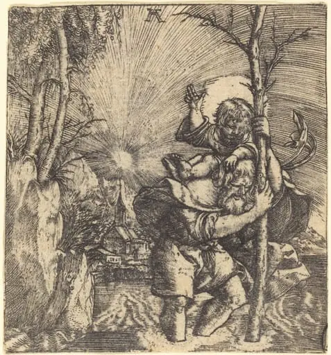 Saint Christopher, by Albrecht Altdorfer