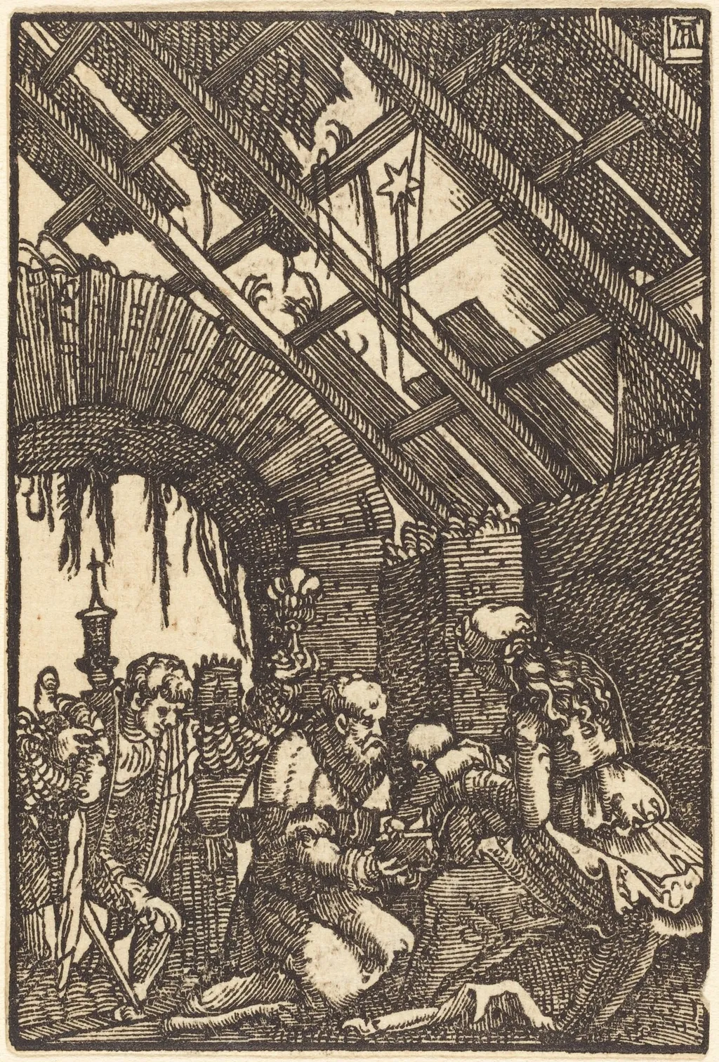 The Adoration of the Magi, by Albrecht Altdorfer, ink, 1513