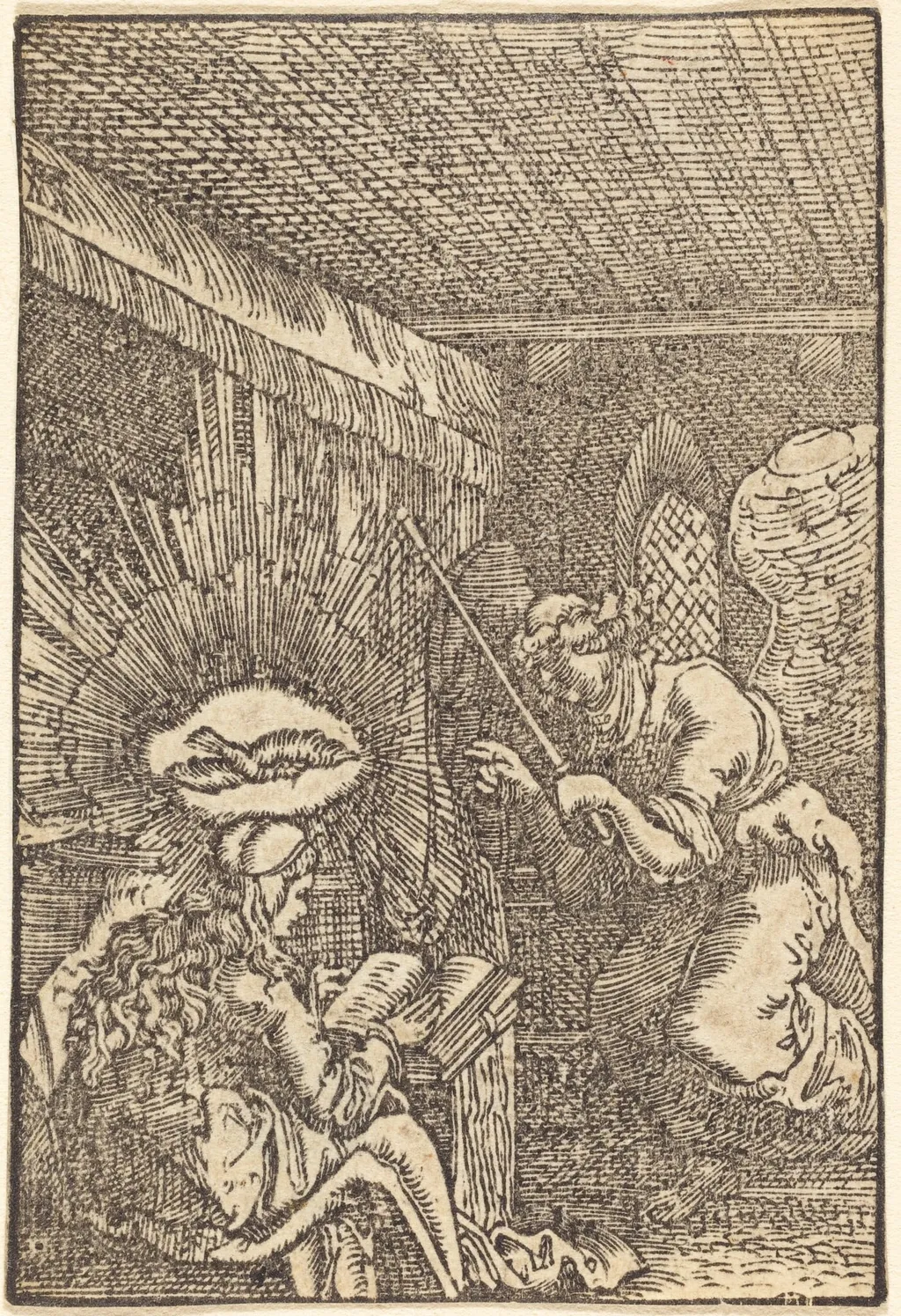 The Annunciation, by Albrecht Altdorfer, ink, 1513