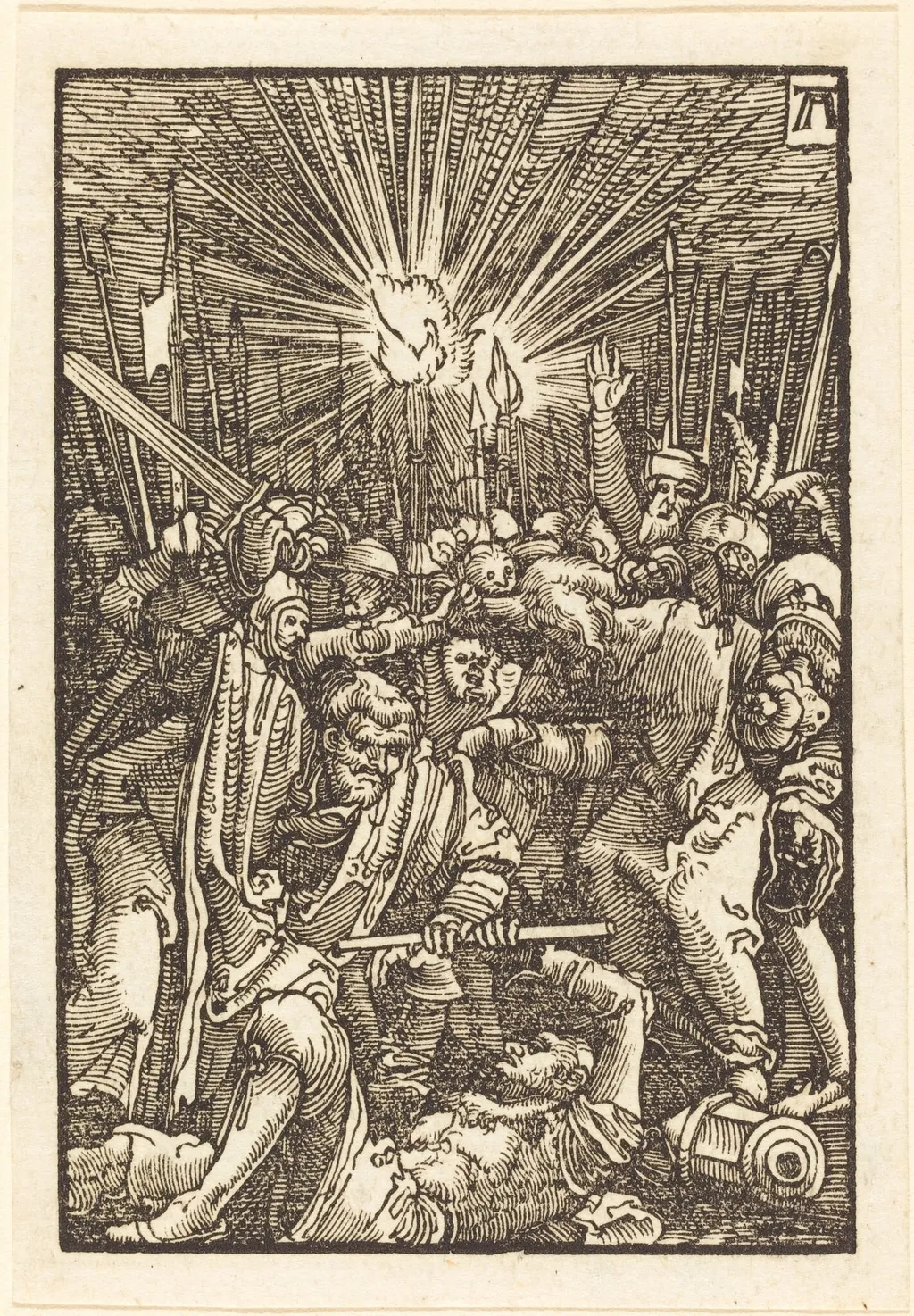 The Arrest of Christ, by Albrecht Altdorfer, ink, 1513