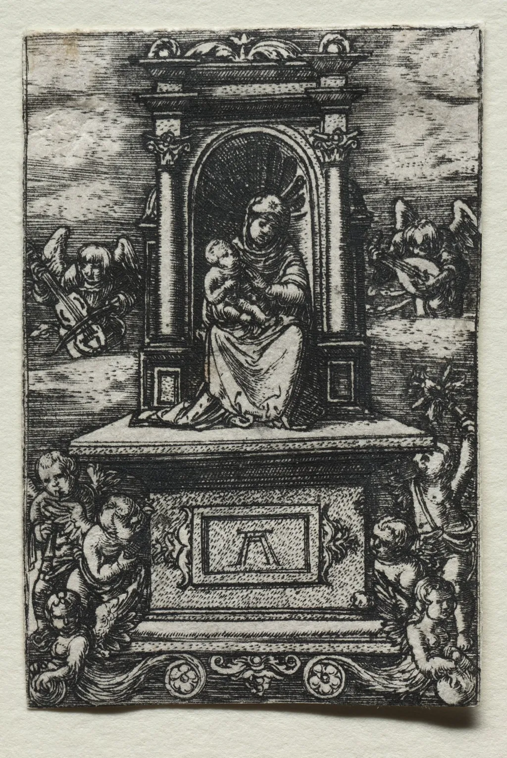 The Beautiful Virgin of Ratisbon on an Altar, by Albrecht Altdorfer, 1520