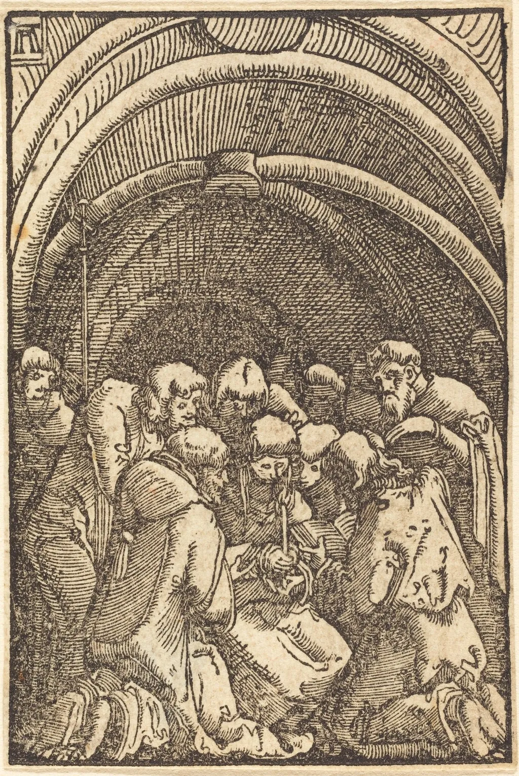 The Death of the Virgin, by Albrecht Altdorfer, ink, 1513