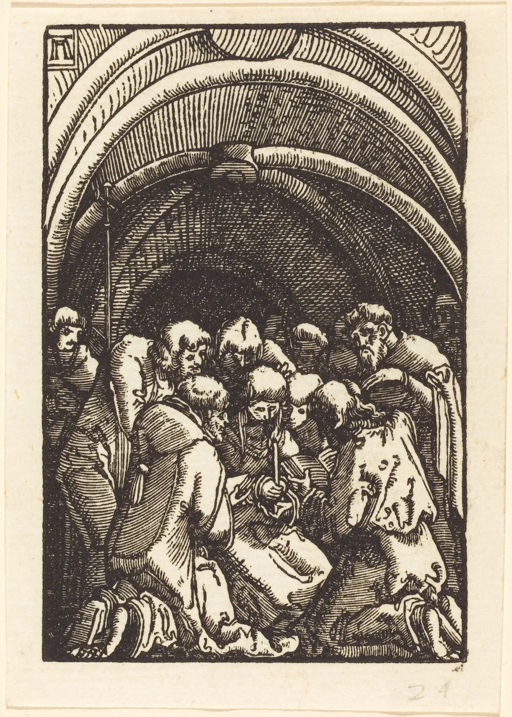The Death of the Virgin, by Albrecht Altdorfer, ink, 1513