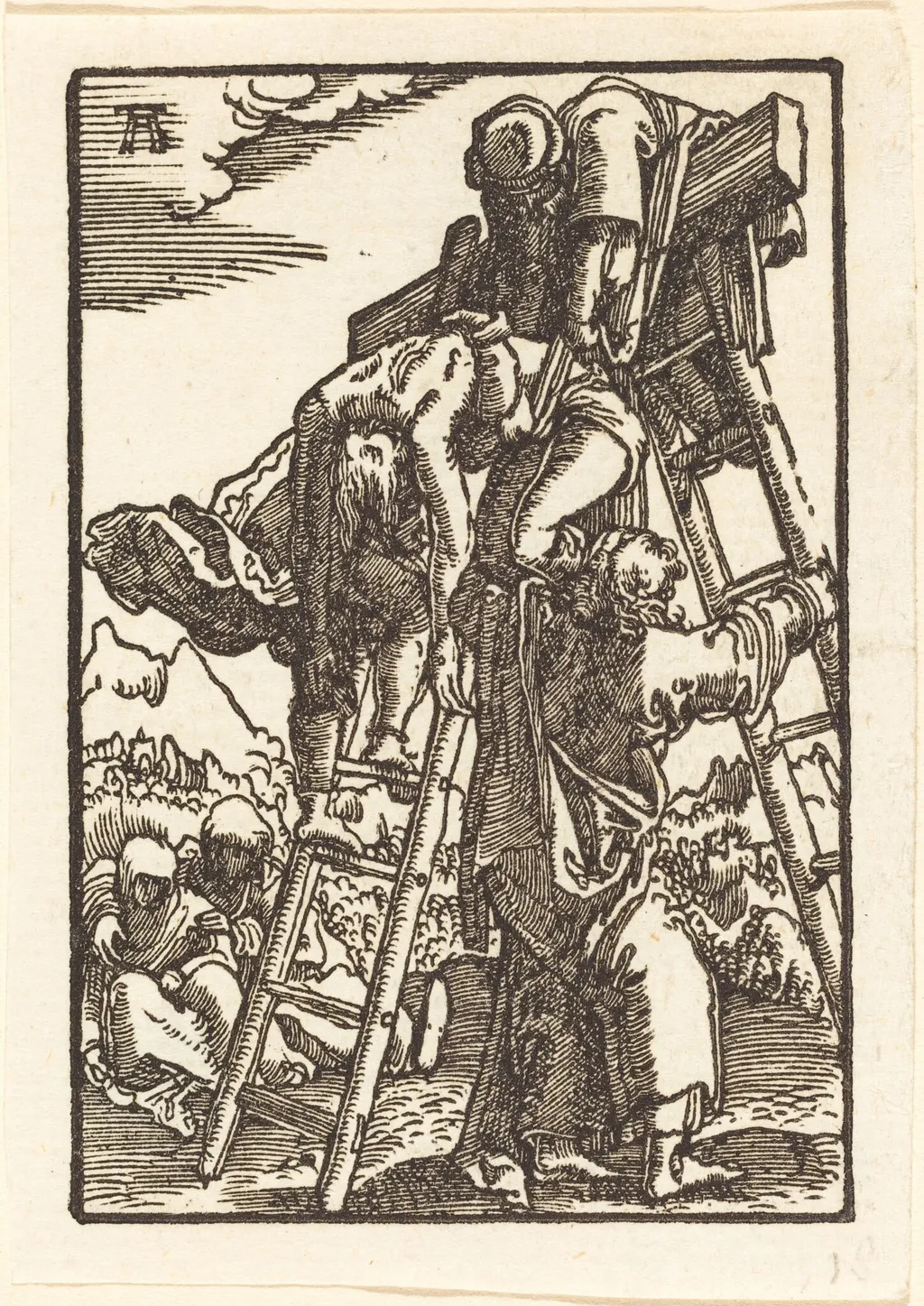 The Descent from the Cross, by Albrecht Altdorfer, ink, 1513