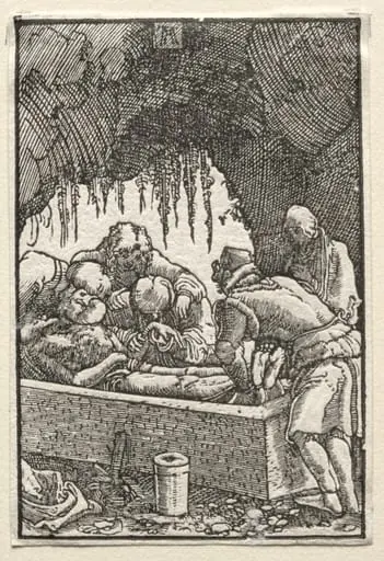 The Fall and Redemption of Man: Burial of Christ, by Albrecht Altdorfer