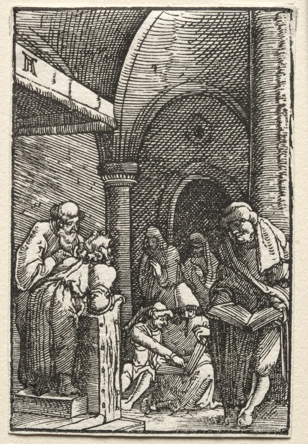 The Fall and Redemption of Man: Christ Disputing with the Doctors, by Albrecht Altdorfer, 1515