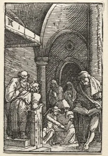 The Fall and Redemption of Man:  Christ Disputing with the Doctors, by Albrecht Altdorfer