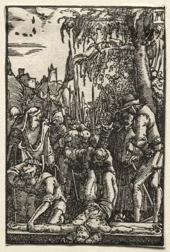 The Fall and Redemption of Man: Christ Nailed to the Cross, by Albrecht Altdorfer