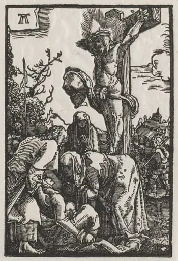 The Fall and Redemption of Man:  Christ on the Cross, by Albrecht Altdorfer