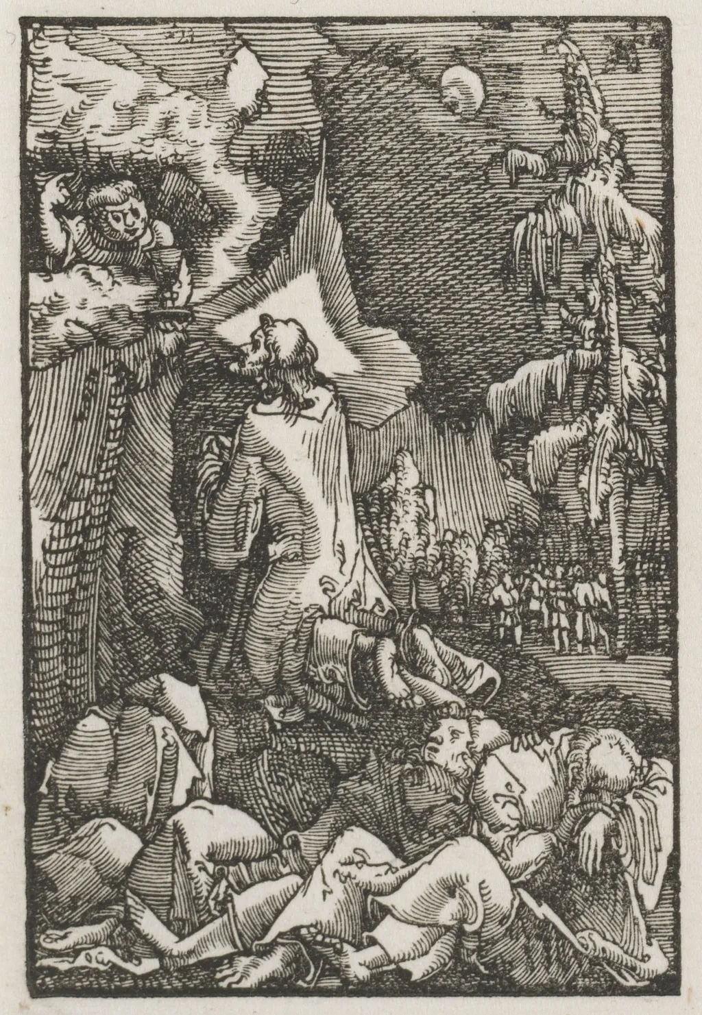 The Fall and Redemption of Man: Christ on the Mount of Olives, by Albrecht Altdorfer, 1515