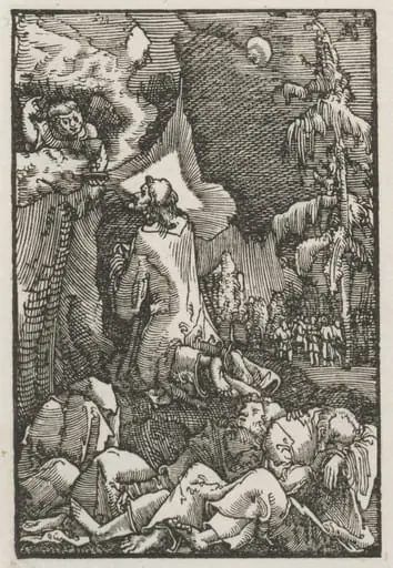 The Fall and Redemption of Man:  Christ on the Mount of Olives, by Albrecht Altdorfer