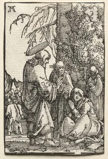 The Fall and Redemption of Man:  Christ Taking Leave of His Mother before the Passion, by Albrecht Altdorfer