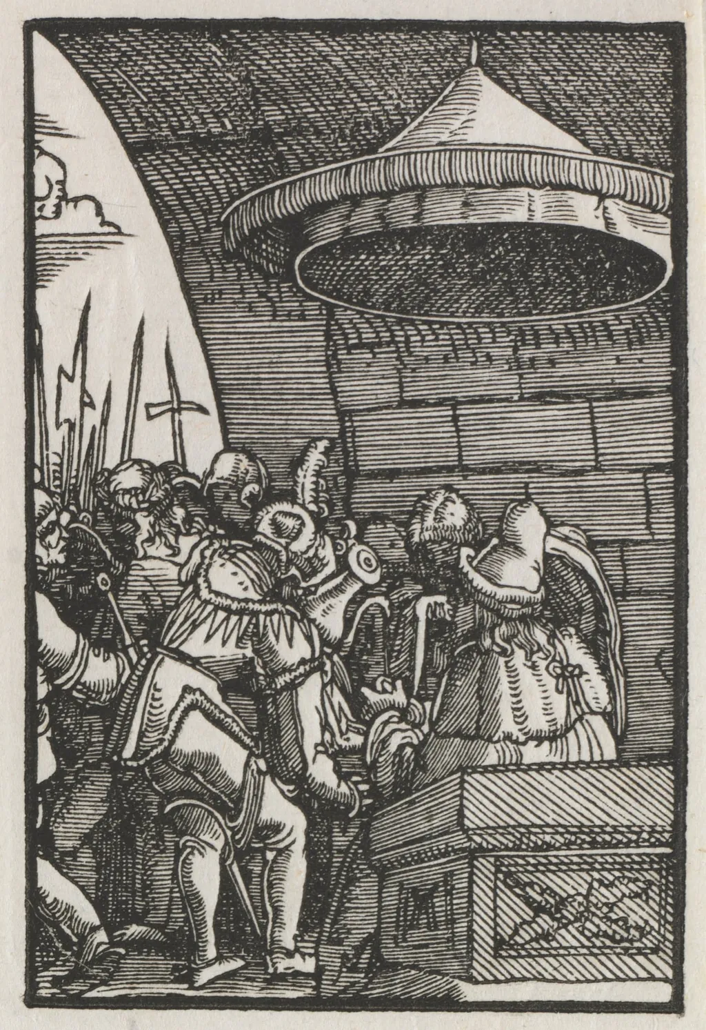 The Fall and Redemption of Man: Pilate Washing his Hands, by Albrecht Altdorfer, 1515