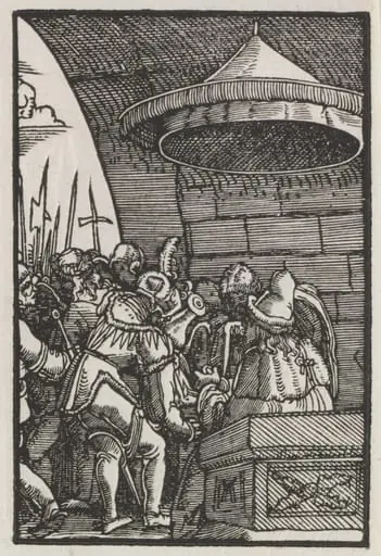 The Fall and Redemption of Man: Pilate Washing his Hands, by Albrecht Altdorfer