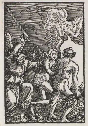 The Fall and Redemption of Man: The Expulsion from Eden, by Albrecht Altdorfer
