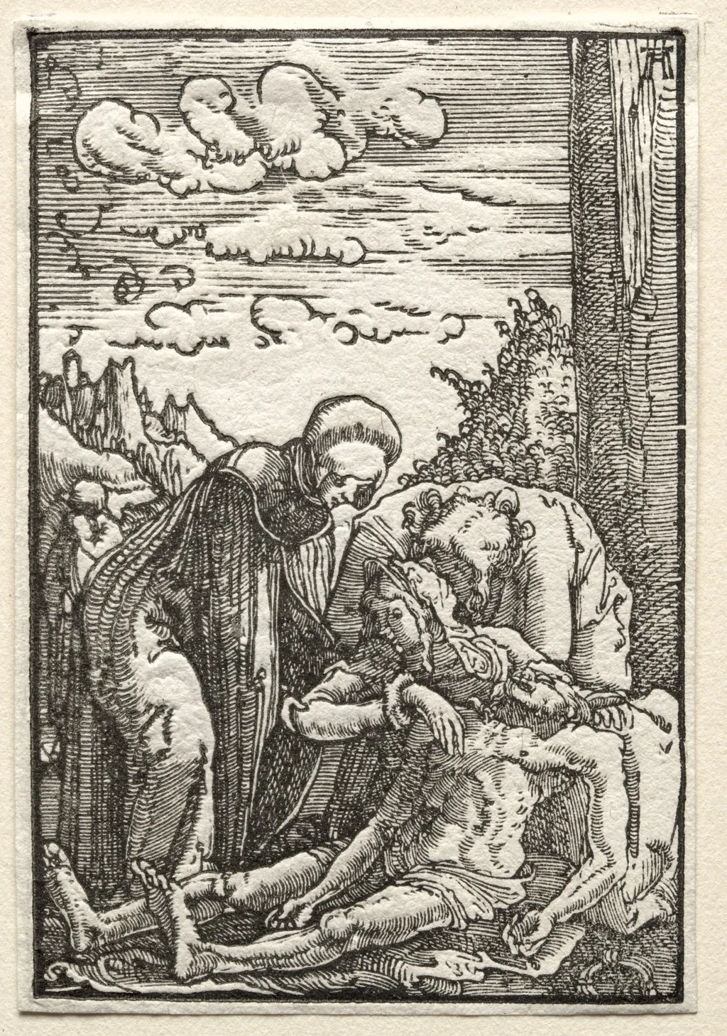 The Fall and Redemption of Man: The Lamentation beneath the Cross, by Albrecht Altdorfer, 1515