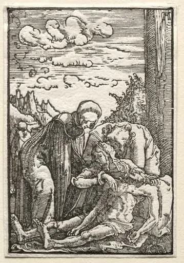 The Fall and Redemption of Man:  The Lamentation beneath the Cross, by Albrecht Altdorfer