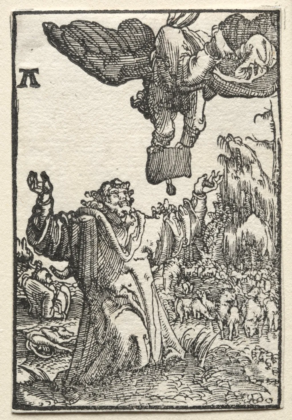 The Fall and Redemption of Man: The Message of the Angel to Joachim, by Albrecht Altdorfer, 1515