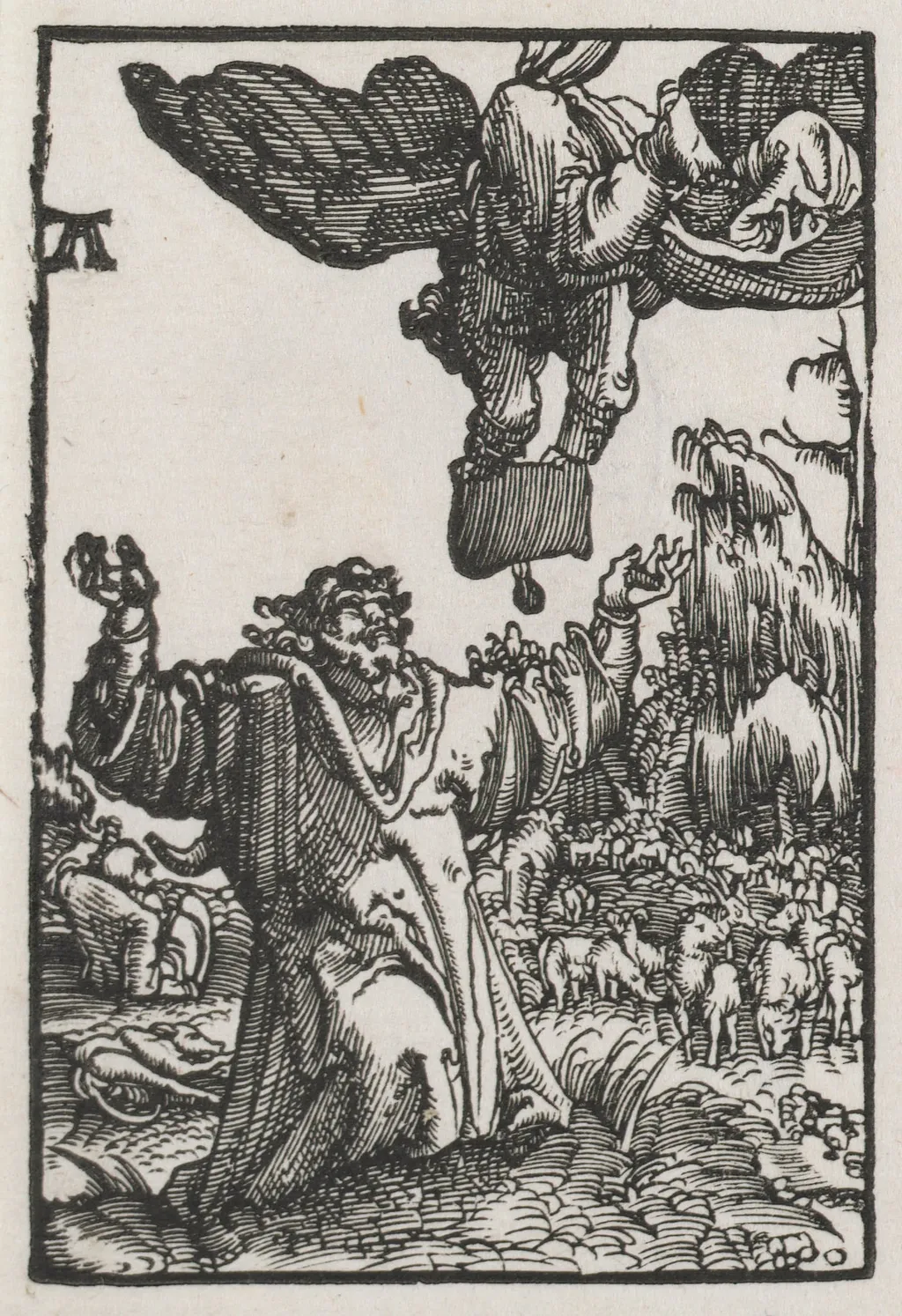 The Fall and Redemption of Man: The Message of the Angel to Joachim, by Albrecht Altdorfer, 1515