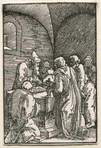 The Fall and Redemption of Man:  The Presentation of Christ in the Temple, by Albrecht Altdorfer