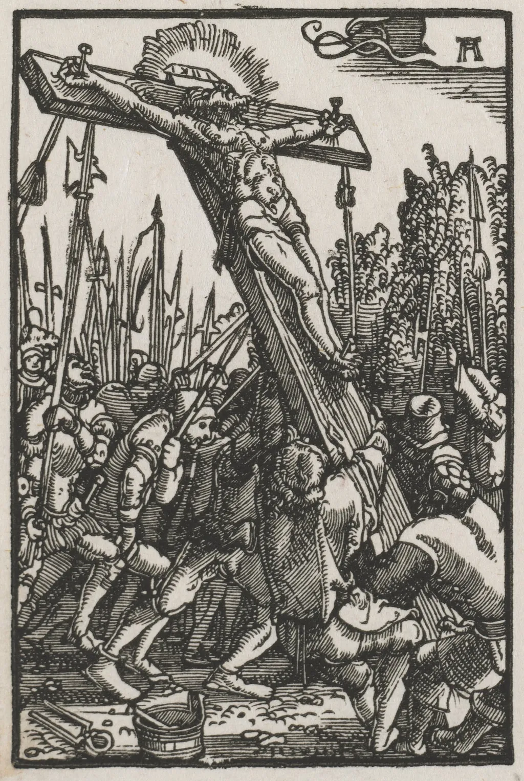 The Fall and Redemption of Man: The Raising of the Cross, by Albrecht Altdorfer, 1515