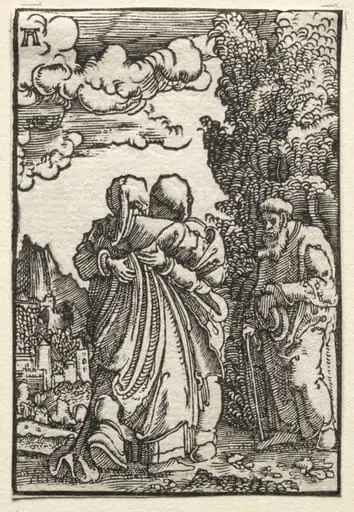 The Fall and Redemption of Man: The Visitation, by Albrecht Altdorfer