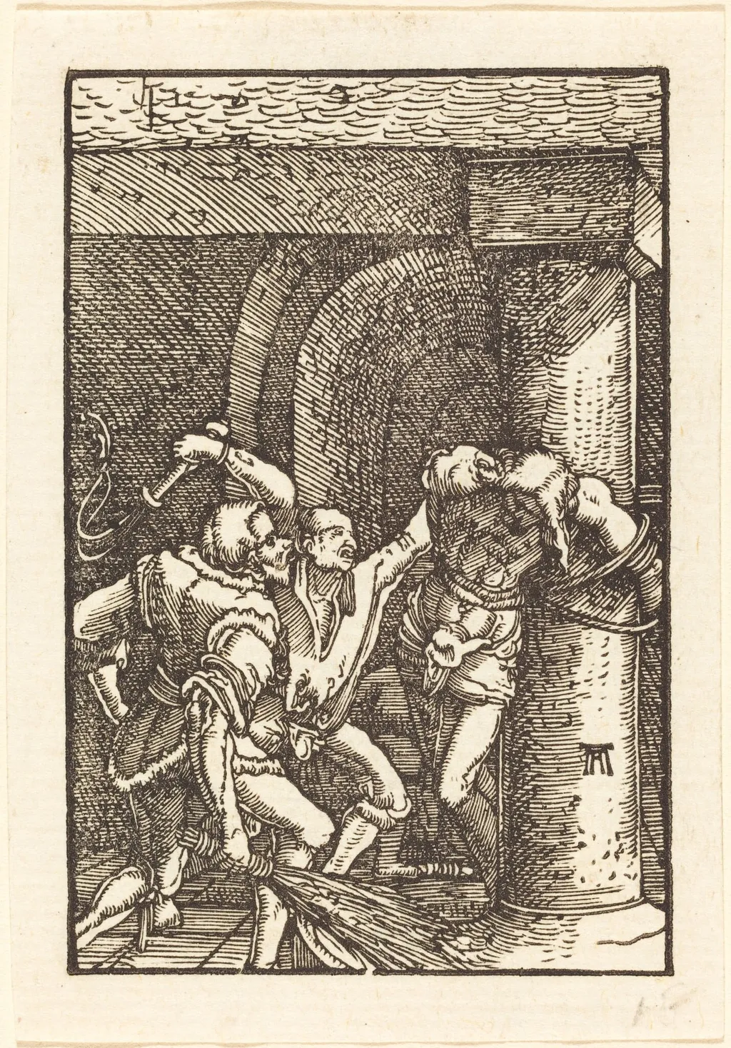 The Flagellation of Christ, by Albrecht Altdorfer, ink, 1513