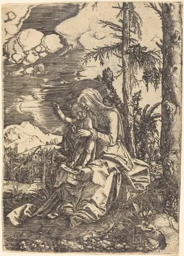 The Virgin with the Blessing Child in a Landscape, by Albrecht Altdorfer