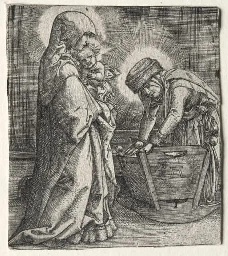 The Virgin with the Child and St. Anne at the Cradle, by Albrecht Altdorfer