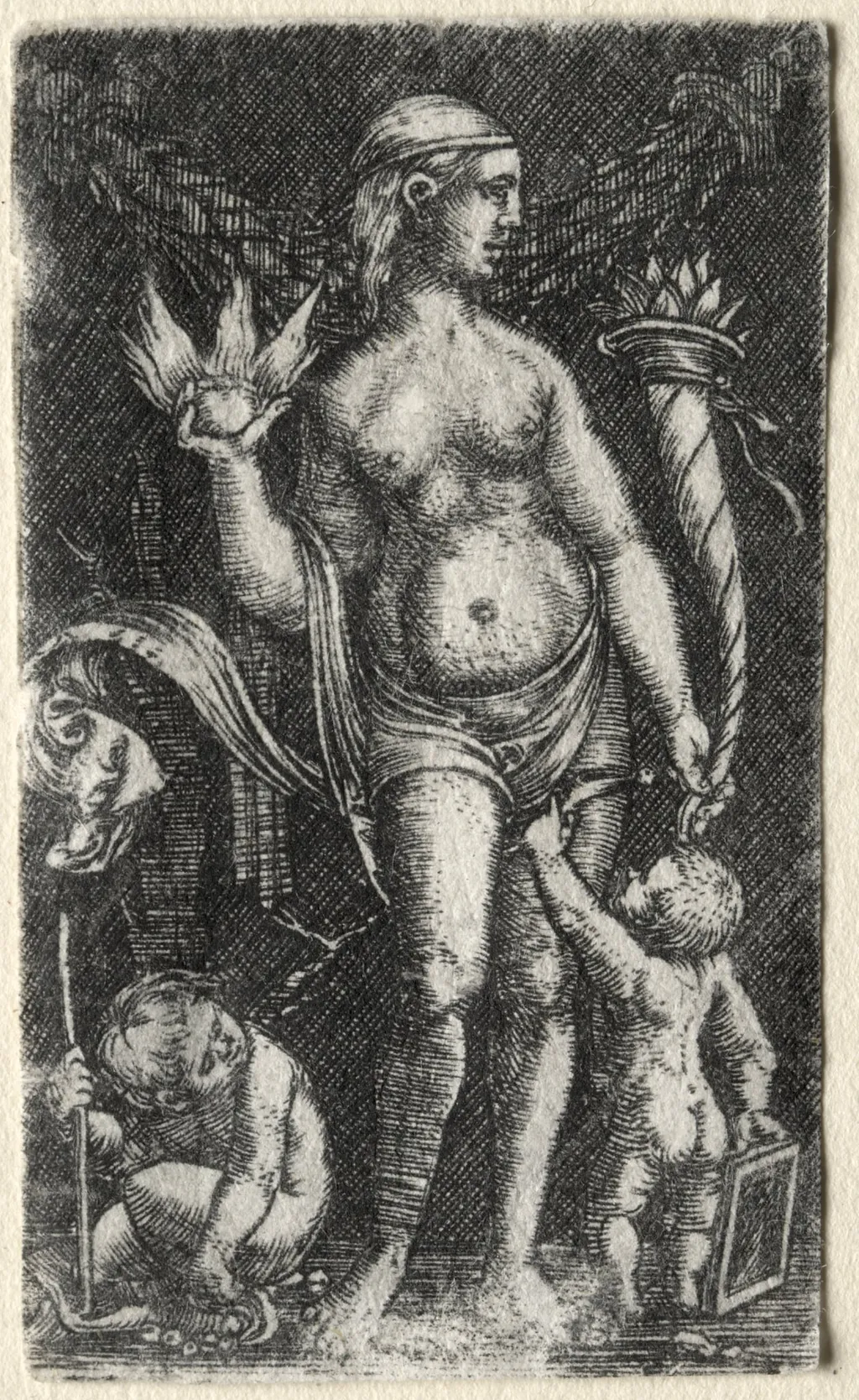 Venus between two cupids, by Albrecht Altdorfer, 1520
