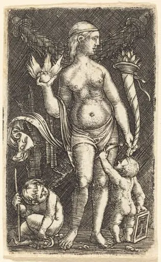 Venus with Two Putti, by Albrecht Altdorfer
