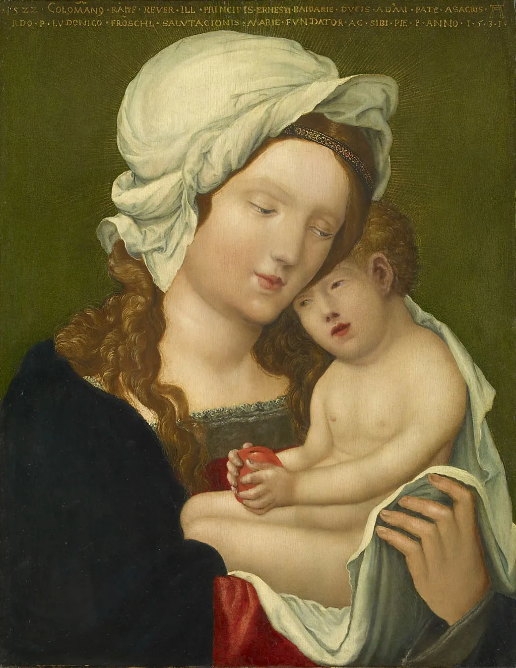 Virgin and child, by Albrecht Altdorfer, color, 1531
