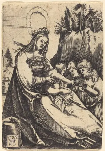 Virgin and Child with Two Boys, by Albrecht Altdorfer