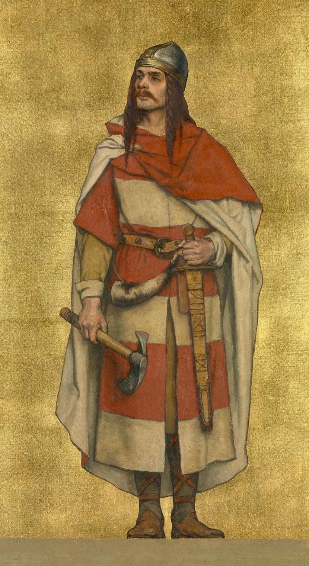 Baldwin VII of Flanders, by Albrecht De Vriendt, oil, 1895