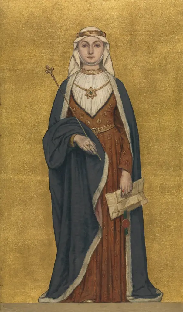 Joan of Flanders, Daughter of Baldwin of Constantinople, by Albrecht De Vriendt