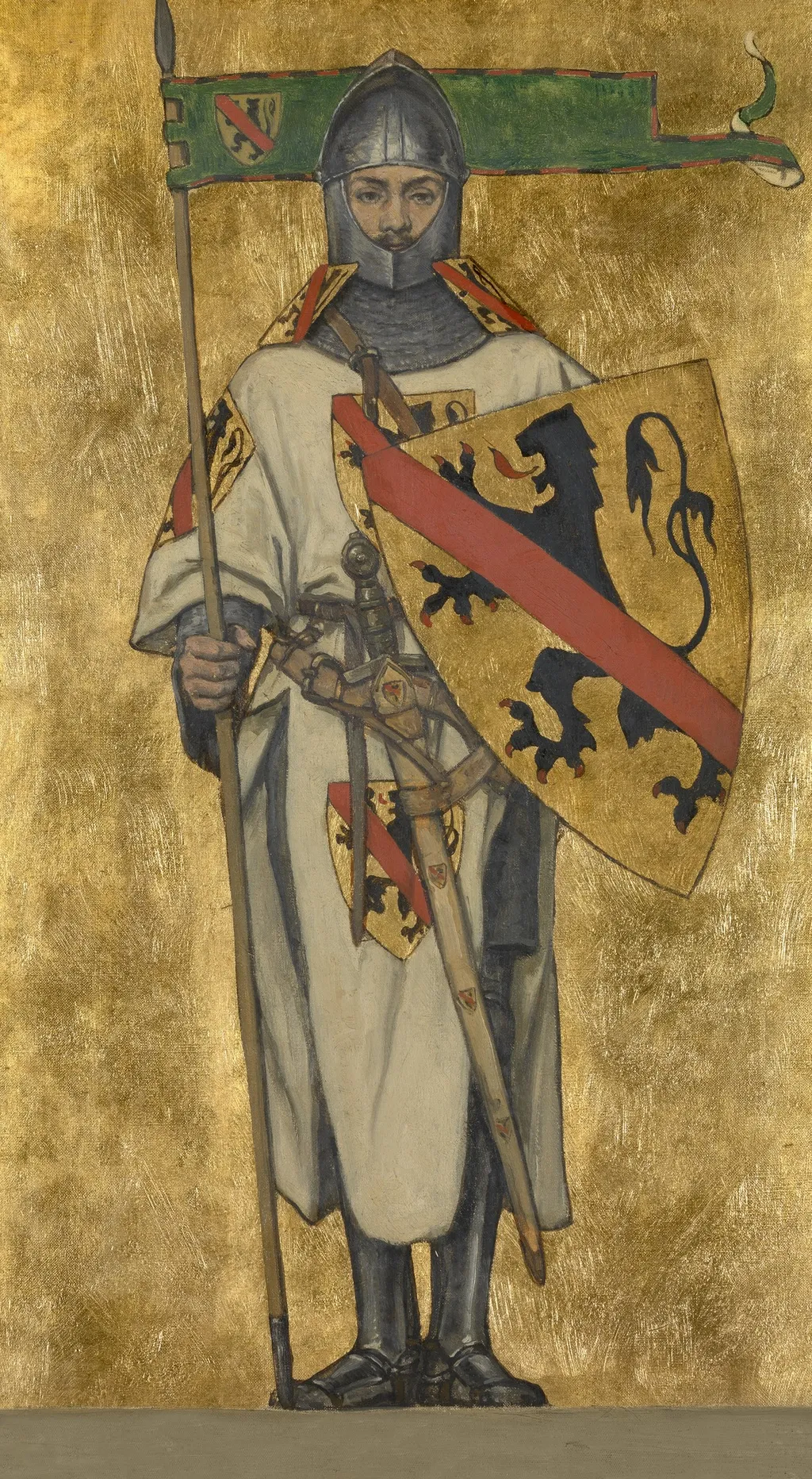 John I of Namur, by Albrecht De Vriendt, oil, 1895