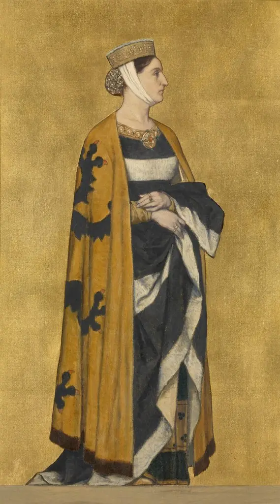 Margaret of Flanders, Daughter of Baldwin of Constantinople, by Albrecht De Vriendt