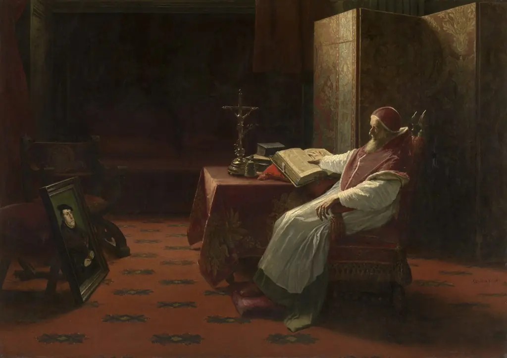 Pope Paul III in front of the Portrait of Luther