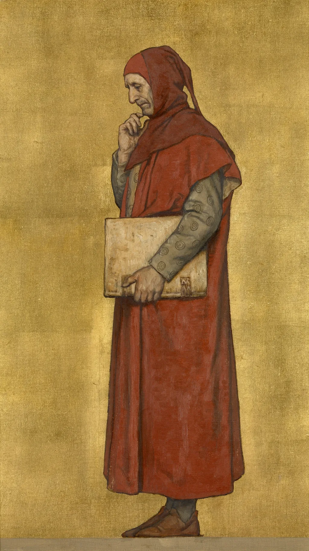 The Man of Letters Gillis de Wevel, by Albrecht De Vriendt, oil, 1895