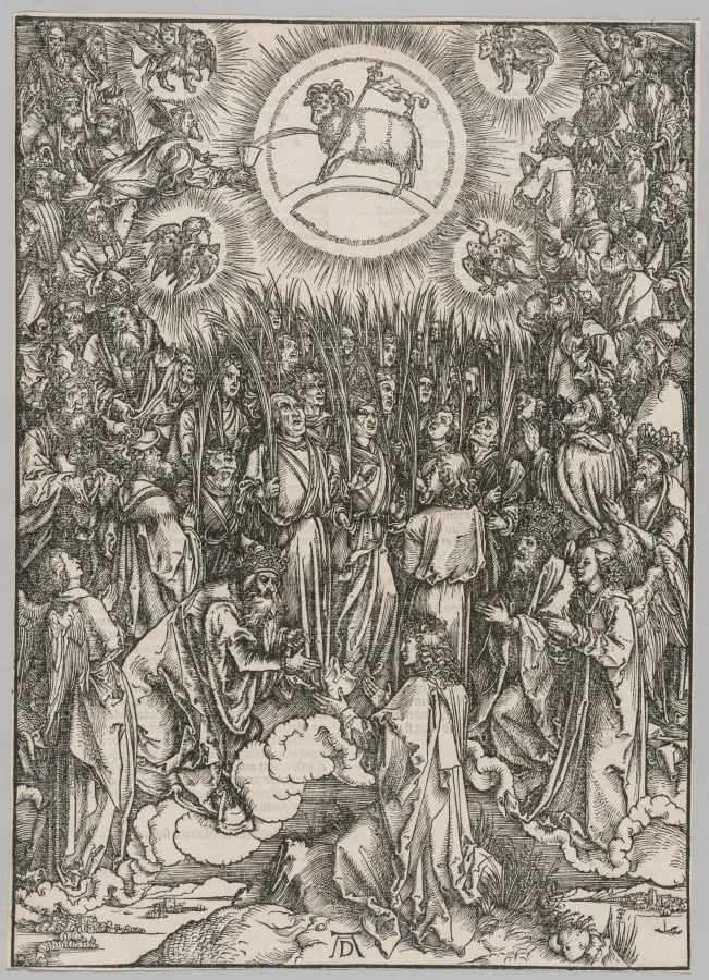 Apocalypse: The Adoration of the Lamb—The Hymn of the Chosen, by Albrecht Dürer, 1496