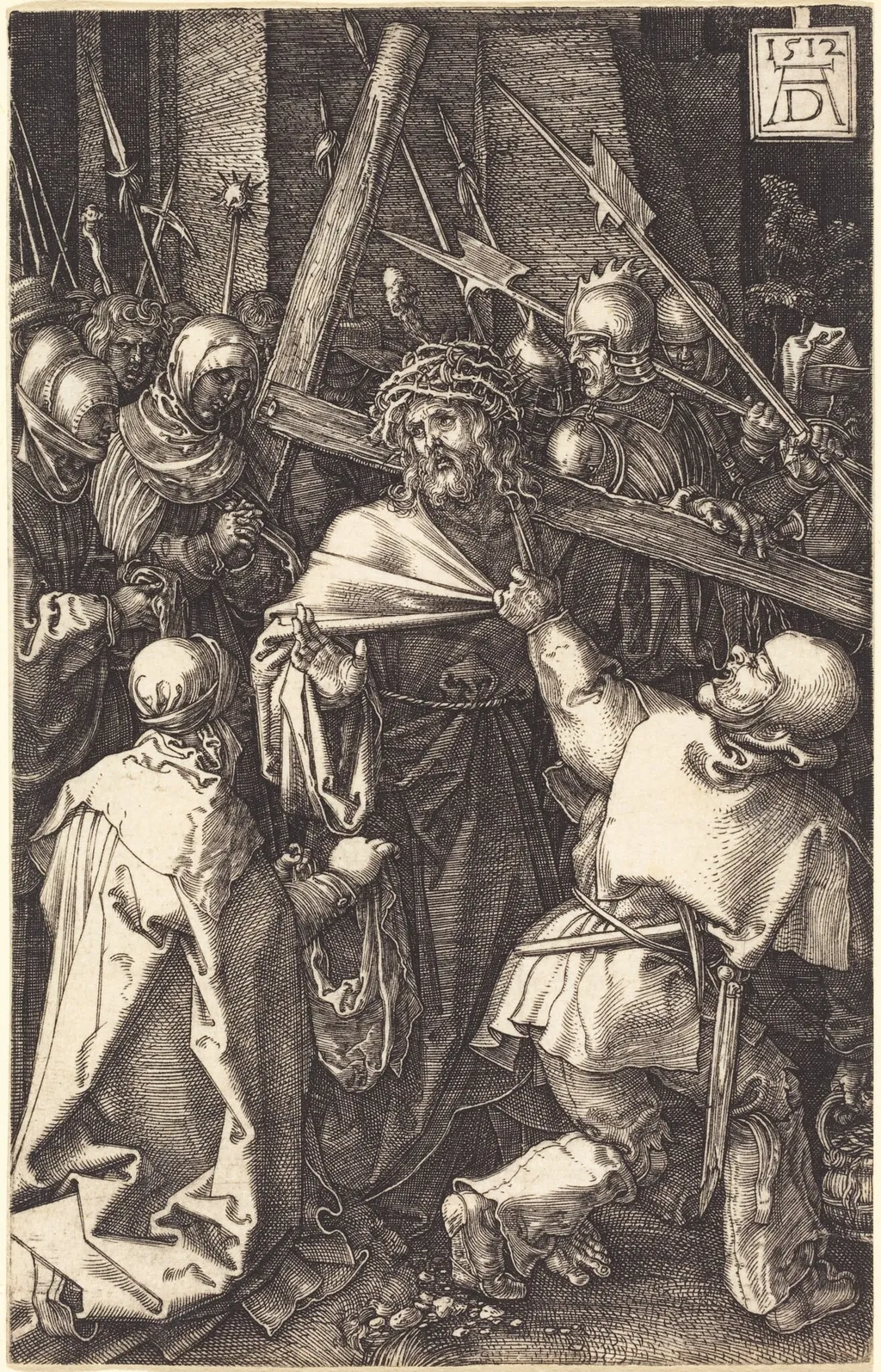 Christ Carrying the Cross, by Albrecht Dürer, ink, 1512
