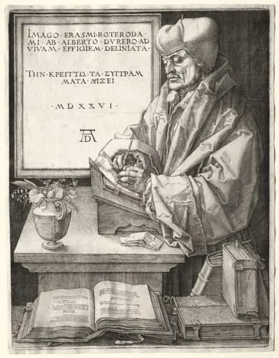 Desiderius Erasmus of Rotterdam, by Albrecht Dürer
